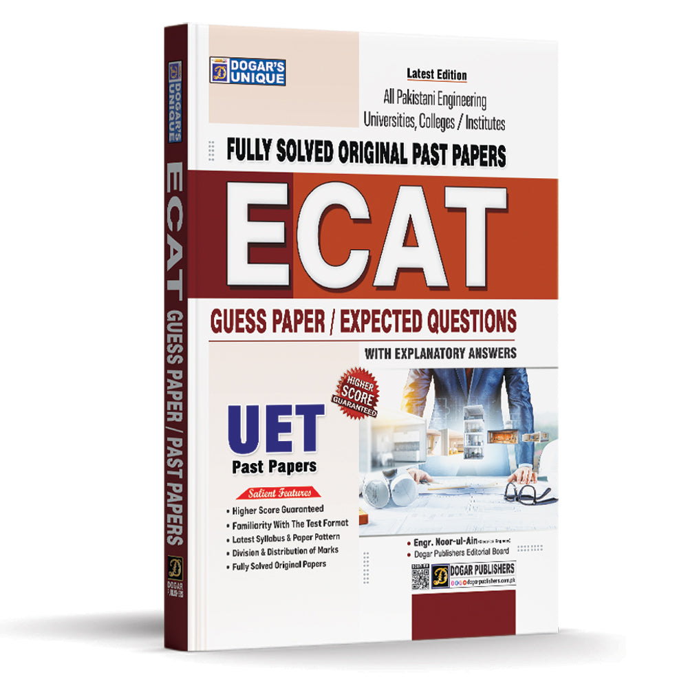 ECAT Original Past Papers (Fully Solved) – UET Entry Test – Dogar Publishers