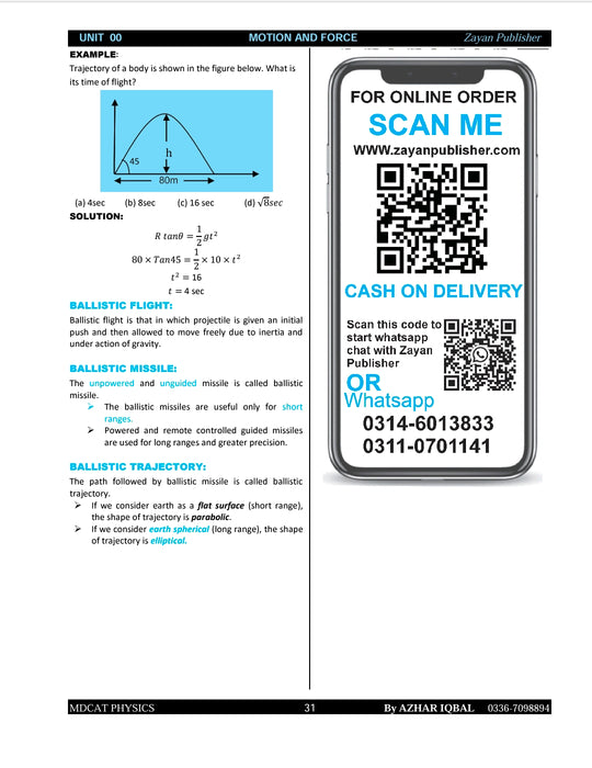 Zayan MDCAT Physics Preparation & Practice Book – Azhar Iqbal (2500+ MCQs & Urdu Explanations)