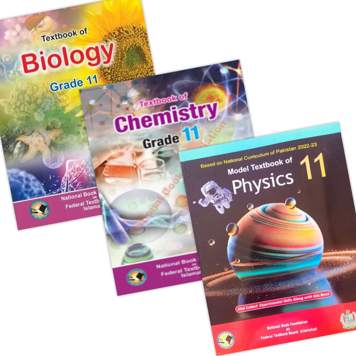 Federal Board Class 11 Biology, Chemistry & Physics – Old Edition Set | NBF | FBISE