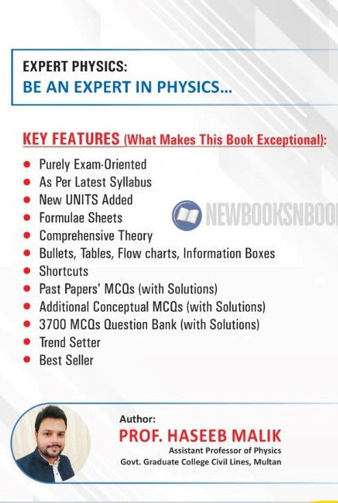 Expert Physics for MDCAT by Prof Haseeb Malik – Complete Concept and MCQs Preparation Book