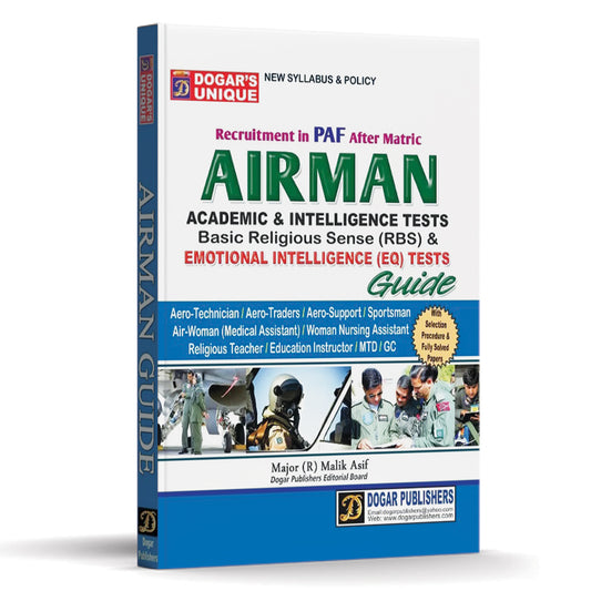 Airman Recruitment in PAF – Complete Guide (After Matric) – Dogar Publishers