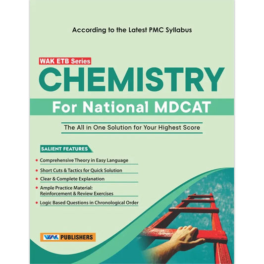 WAK ETB Series Chemistry for MDCAT – PMC Syllabus Based | Conceptual + MCQs Practice