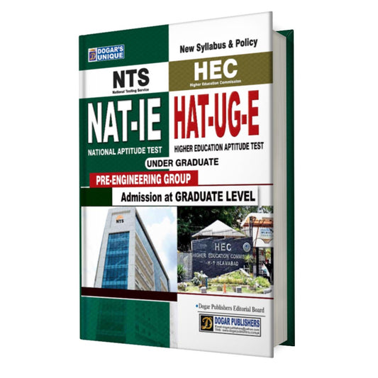 NTS NAT 1E + HEC HAT-UG-E Guide (Pre-Engineering Group) – Dogar Publishers